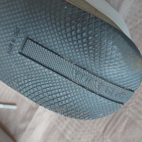 PRADA white mesh with silver leather oxfords, EU 37.5 (7.5-8) RARE - Picture 10 of 11